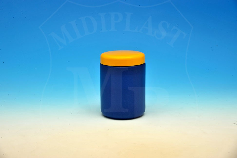 MidiPlast - MB44 - Barattolo da 600 ml tondo bocca larga, diametro interno 70