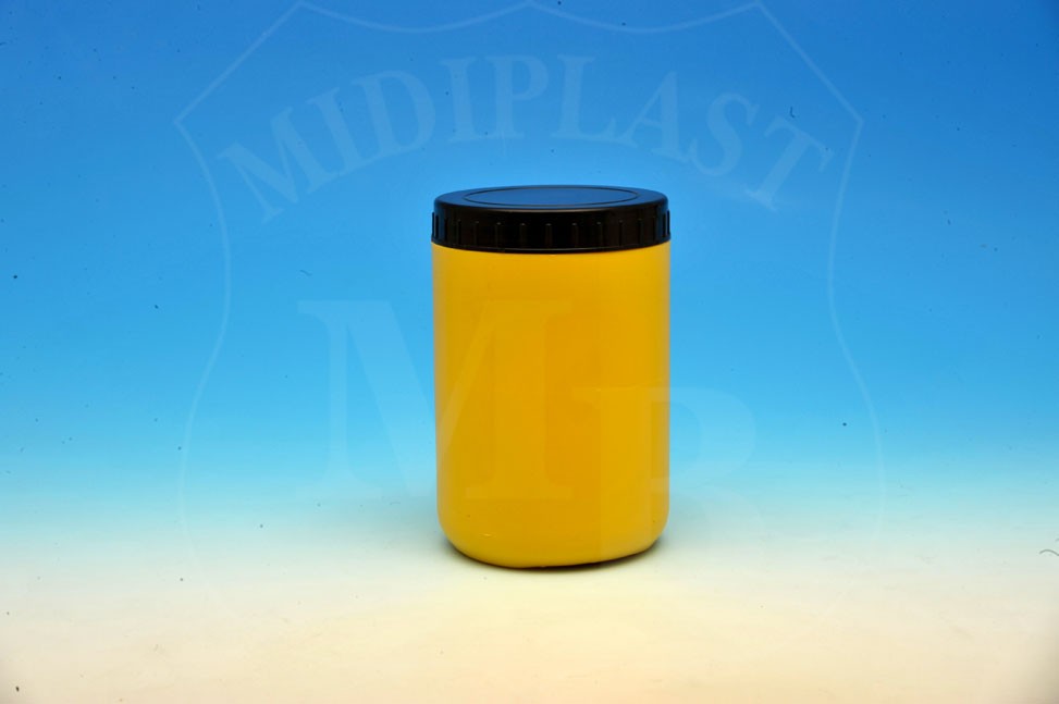 MidiPlast - MB43 - Barattolo da 1000 ml tondo bocca larga, diametro interno 88